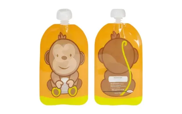 Fill N Squeeze Refill Baby Food Pouches Monkey - 6 Stk.
