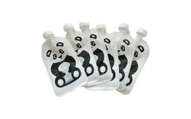 Fill N Squeeze Refill Baby Food Pouches Panda - 6 Stk.
