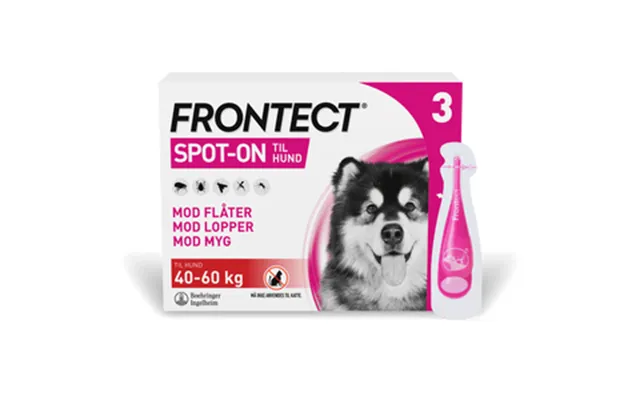 Frontect On Til Hunde, 40-60 Kg - 3 Pipetter