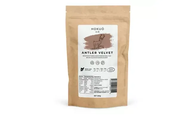 Hokuå Antler Velvet, Gevir Pulver - 250 G.