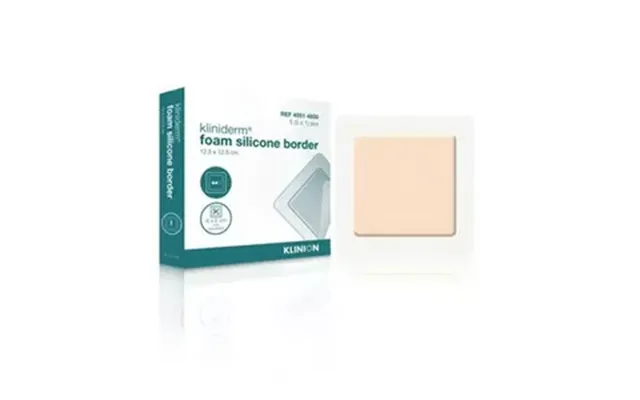 Kliniderm Foam Silikone Border 12,5x12,5 Cm - 5 Stk.