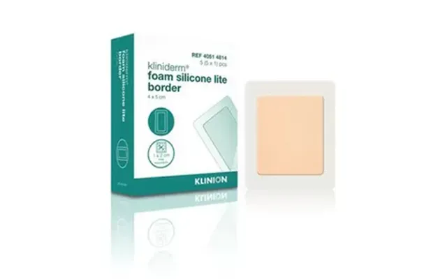 Kliniderm Foam Silikone Lite Border - 4x5 Cm
