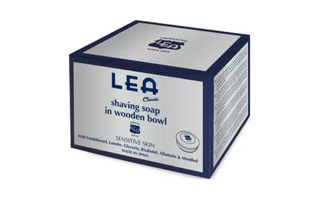 Lea Classic Barbersæbe I Træskål - 100 Gr.