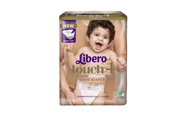 Libero Touch 4 Åben Ble 7-11 Kg. - 24 Stk.