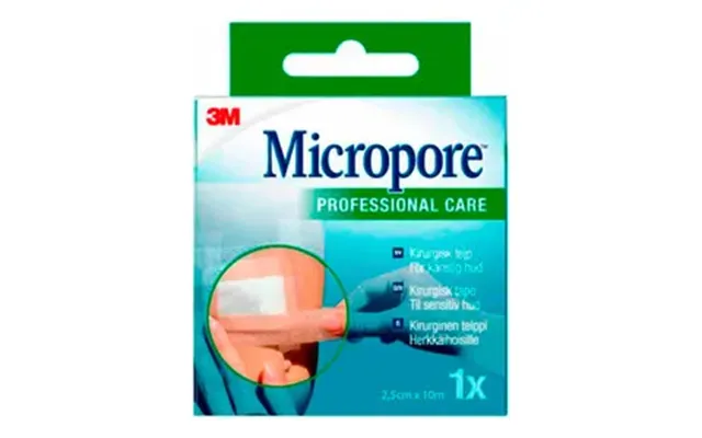 Micropore 3m Kirurgisk Tape 2,5cm X10m - Brun