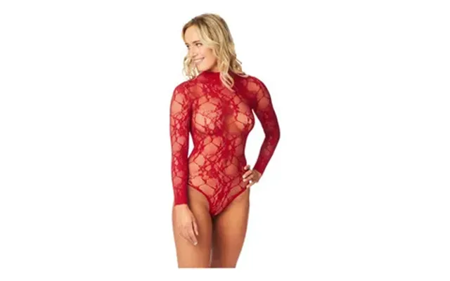 Nortie Riga Blonde Bundløs Bodystocking - Rød