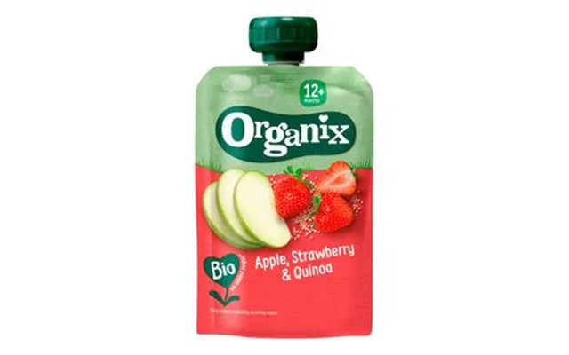 Organix Frugtpure M. Æble, Jordbær & Quinoa 12 Mdr. Ø - 100 G