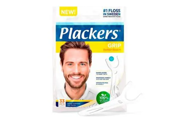Plackers Grip Better Reach Flossers - 33 Stk.