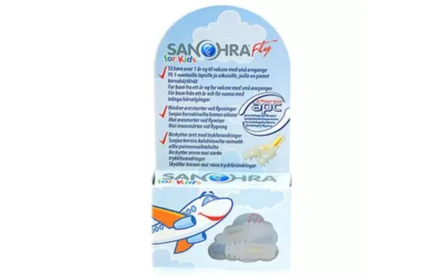 Sanohra Ørepropper Til Fly Børn - 1 Par
