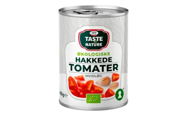 Taste Of Nature Hakkede Tomater Med Hvidløg Ø - 400 G.
