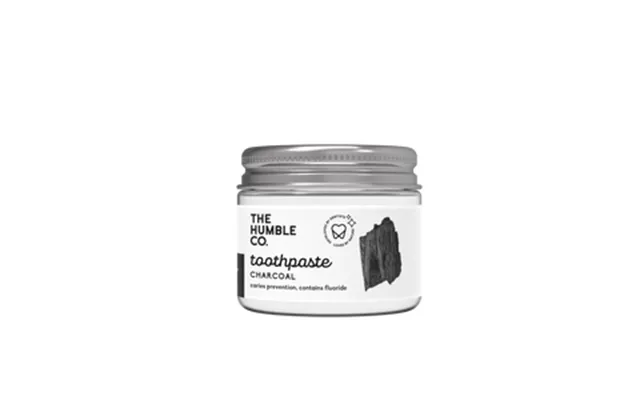 The Humble Co. Naturlig Tandpasta I Glas, Charcoal - 50 Ml