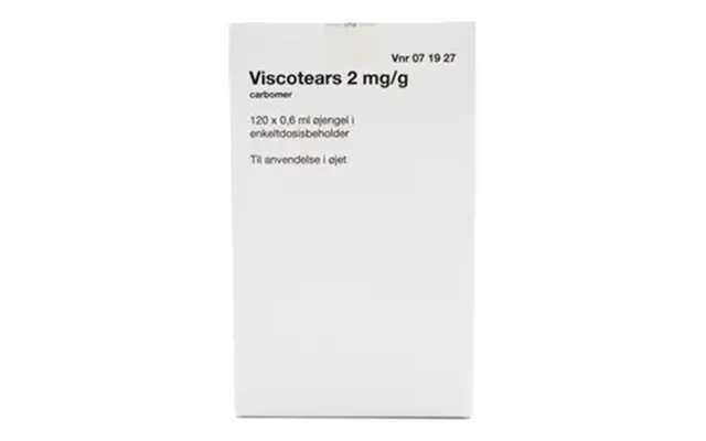 Viscotears 2care4 2 Mg G Øjengel Enkeltdosis - 120x0,6 Ml.