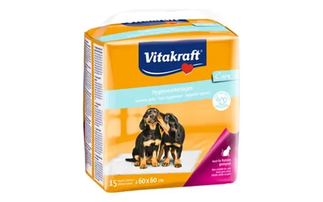 Vitakraft Hygiejne Underlag 60x60 Cm - 15 Stk