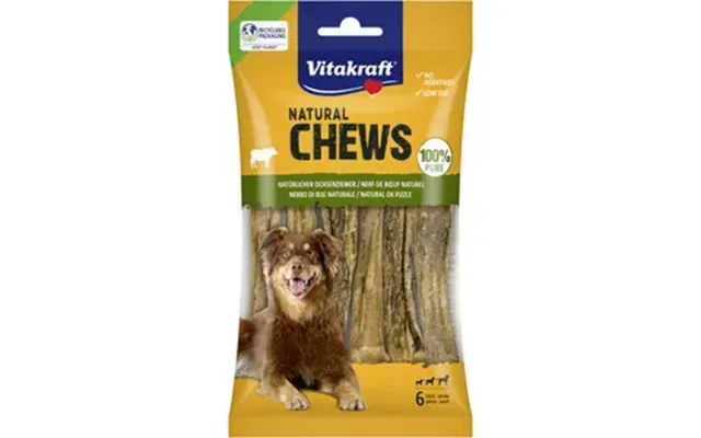 Vitakraft Natural Chews Oksepisk, Skåret - 95 G.