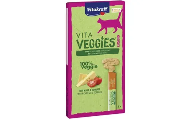 Vitakraft Vita Veggies Liquid Snack M. Ost Og Tomat - 90 G.