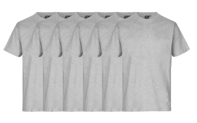 Id T-time 6-pak T-shirt 0510 Grå Melange-2x-large