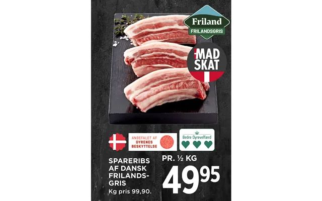 Spareribs Af Dansk Frilandsgris product image