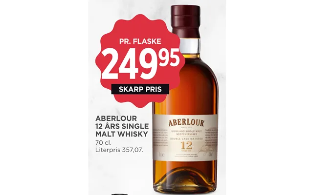 Aberlour 12 Års Single Malt Whisky product image
