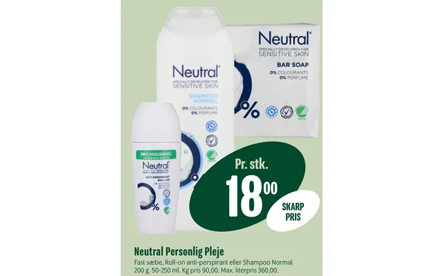 Neutral Personlig Pleje product image