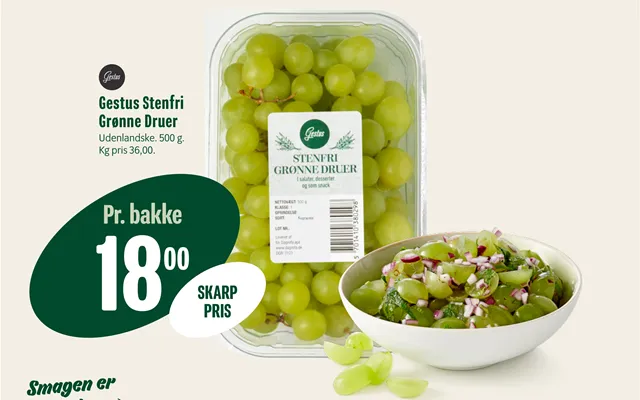 Gestus Stenfri Grønne Druer product image