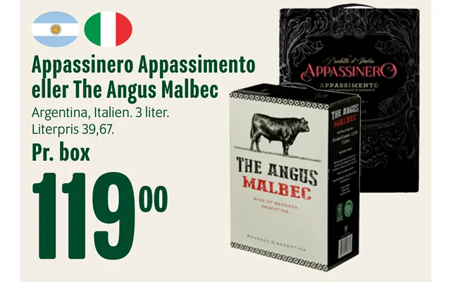 Appassinero appassimento or thé angus malbec product image