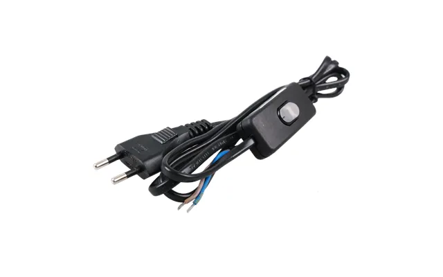1,5m Afbryder Med Ledning - Sort, 10a ,250v