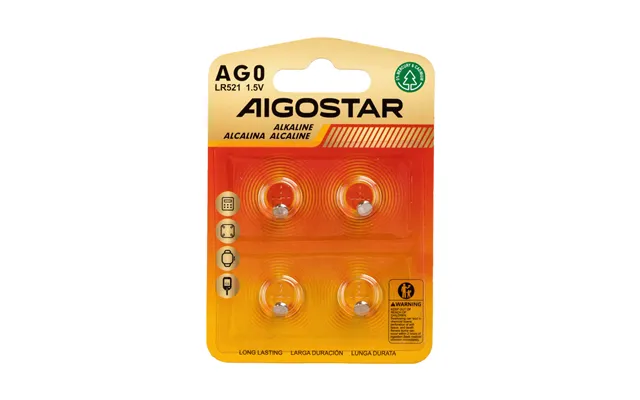 4 Stk. Knapcellebatteri - Ag0 Lr521,1,5v