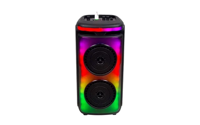 400w Genopladelig Højttaler - 1 Trådet Mikrofon, Rf Kontrolhåndtag, 2x6