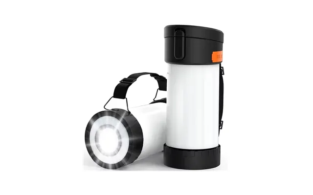 Kraftig Nødlampe Med Powerbank - Læselampe, Sos Funktion, 4000mah