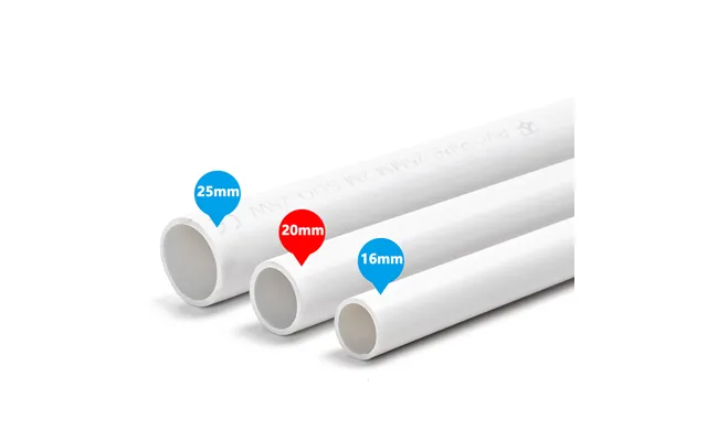 Pvc Elektrisk Rør Ø20mm - Elektrikerrør, 2 Meter, Hvid
