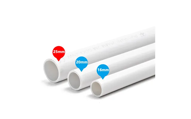 Pvc Elektrisk Rør Ø25mm - Elektrikerrør, 2 Meter, Hvid