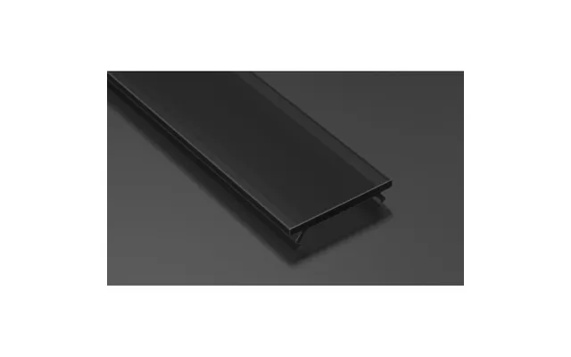 Sort Cover Til Aluprofil - 1 Meter, Passer Til Type A, C, D Og Z