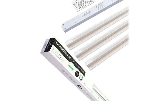 Troldtekt Led Skinnesæt 3x90 Cm - Cct, Planforsænket, Akustilight Inkl