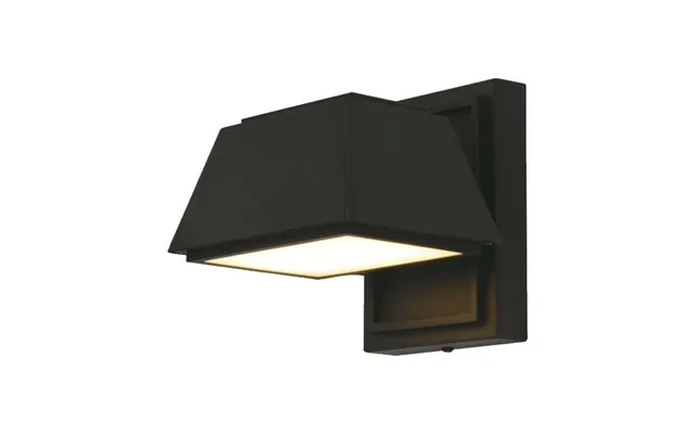 15w Led Udendørs Væglampe - 16x16.5x16.4mm, 4000k, Sort, Ip65 product image