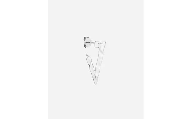 Bruised Triangle Hoop - Sterling Sølv