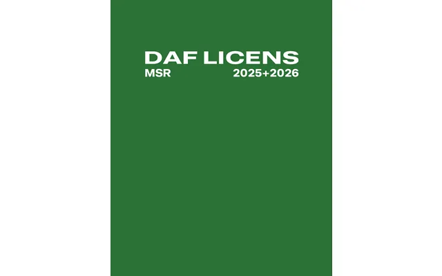 Daf Licens 2025 2026