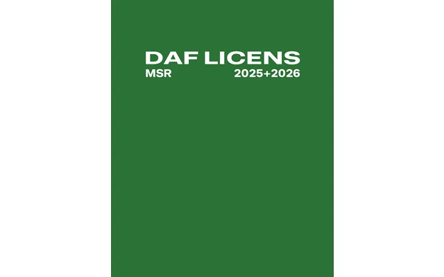 Daf Licens 2025 2026