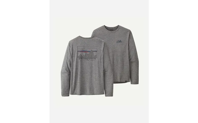 M's L S Cap Cool Daily Graphic Shirt - 73' Skyline Feather Grey