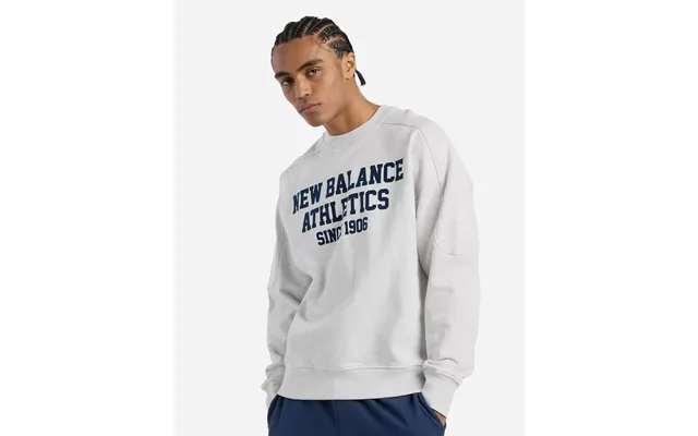M's Varsity French Terry Graphic Crew - Ash Heather