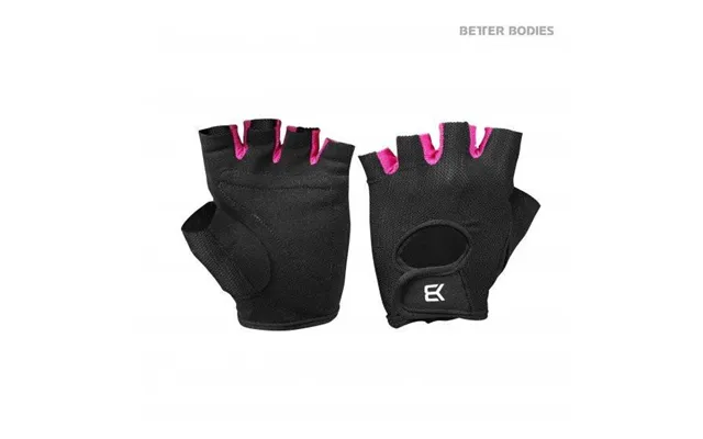 Better Bodies Womens Training Glove Black Pink - Træningsudstyr