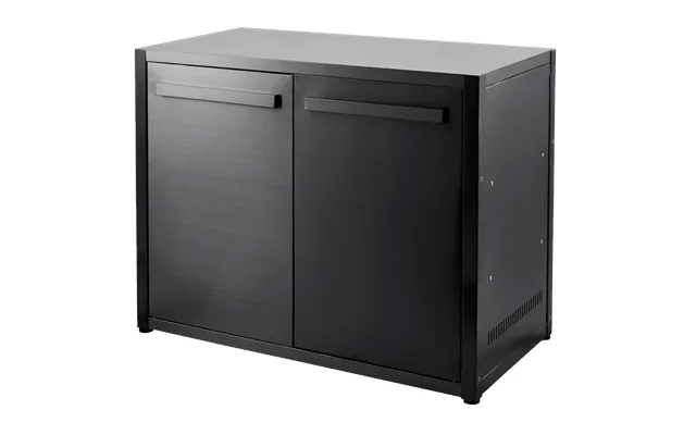 Myoutdoorkitchen Nordic Line Arbejdsbord Med Dør 120 Cm Sort