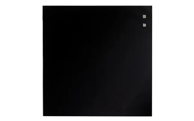35 X 35 Cm. Sort Magnetisk Glastavle
