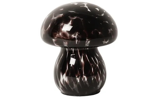 Mushroom Lampe I Glas - Sort