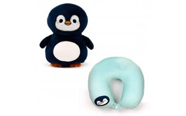 Relaxeazzz Swapseazzz Adoramals Ocean Penguin 2-in-1 Plush Travel Pillow & Toy - Nakkepude