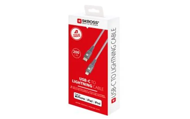 Skross Usb-c To Lightning Cable - 200 Cm