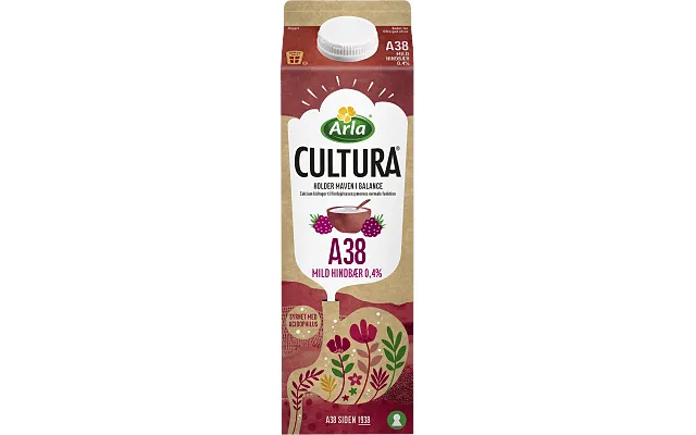 A38 Mild Hindbær Arla Cultura product image