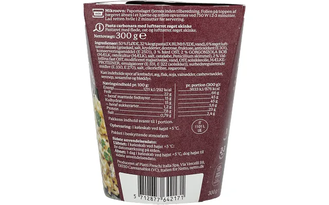 Pasta Carbonara Næmt product image