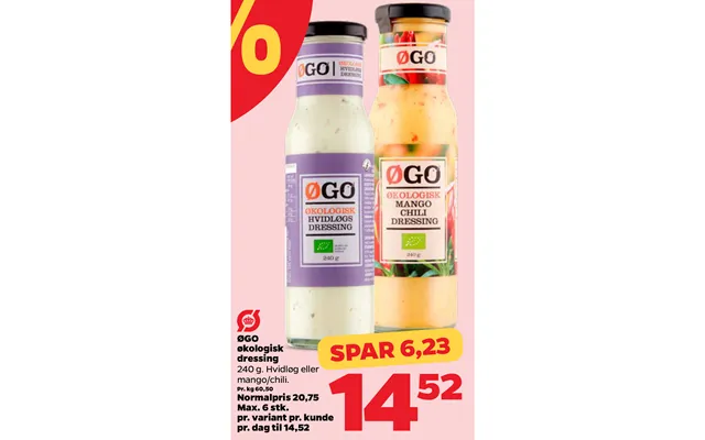 Øgo organic dressing product image