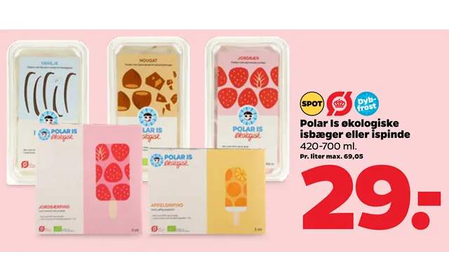 Polar ice organic isbæger or popsicles product image