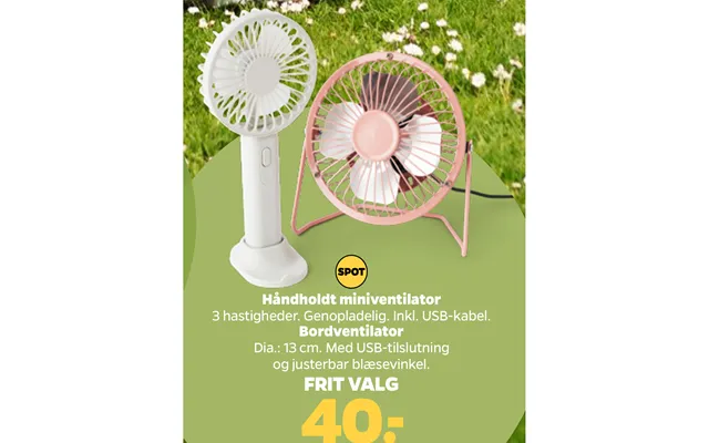 Håndholdt Miniventilator Bordventilator product image
